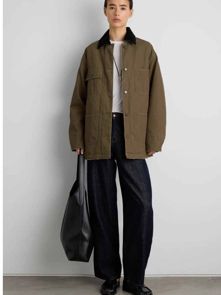 Oak + Fort Olive Water Resistant Chore Jacket